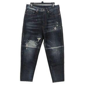 Re-Set Boyfriend Cropped Jeans Women Size 32' Ripped Destroyed Grunge Retro 90s